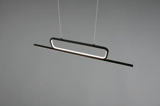 Κρεμαστό Φωτιστικό Trio Lighting  LED 38W Μαύρο Ματ Μεταλλικό Step Dimmable 4500lm  3000K – 327210332