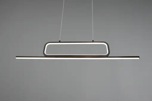 Κρεμαστό Φωτιστικό Trio Lighting  LED 38W Μαύρο Ματ Μεταλλικό Step Dimmable 4500lm  3000K – 327210332