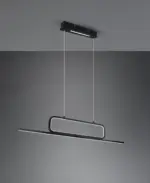 Κρεμαστό Φωτιστικό Trio Lighting  LED 38W Μαύρο Ματ Μεταλλικό Step Dimmable 4500lm  3000K – 327210332