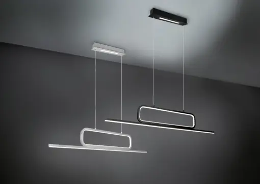 Κρεμαστό Φωτιστικό Trio Lighting  LED 38W Μαύρο Ματ Μεταλλικό Step Dimmable 4500lm  3000K – 327210332