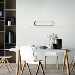 Κρεμαστό Φωτιστικό Trio Lighting  LED 38W Μαύρο Ματ Μεταλλικό Step Dimmable 4500lm  3000K – 327210332