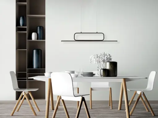 Κρεμαστό Φωτιστικό Trio Lighting  LED 38W Μαύρο Ματ Μεταλλικό Step Dimmable 4500lm  3000K – 327210332