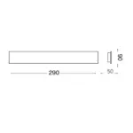 IDEAL LUX Απλίκα ZIG ZAG LED 3000K 1450lm 12.5W Χρωμίου 1-ID282145