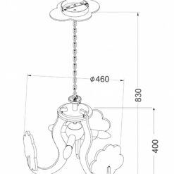 ΚΡΕΜΑΣΤΟ ΠΑΙΔΙΚΟ ΘΑΛΑΣΣΙΟΣ ΚΟΣΜΟΣ 3ΧE14 Φ43CM ACA DECOR MD130193B