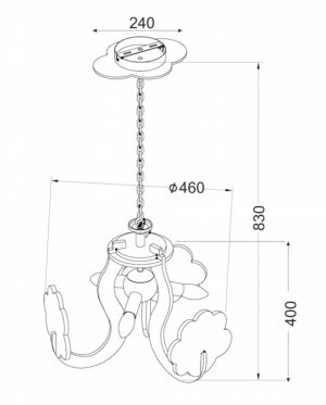 ΚΡΕΜΑΣΤΟ ΠΑΙΔΙΚΟ ΘΑΛΑΣΣΙΟΣ ΚΟΣΜΟΣ 3ΧE14 Φ43CM ACA DECOR MD130193B