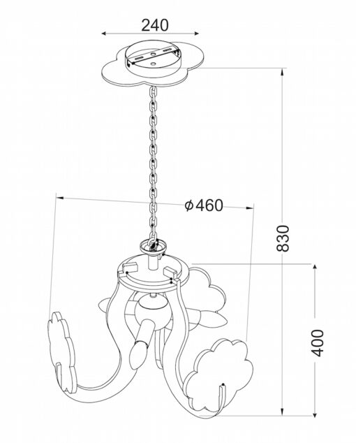 ΚΡΕΜΑΣΤΟ ΠΑΙΔΙΚΟ ΘΑΛΑΣΣΙΟΣ ΚΟΣΜΟΣ 3ΧE14 Φ43CM ACA DECOR MD130193B