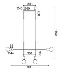 Φωτιστικό Οροφής Λευκό Wall & Ceiling Luminairies ACA V283471C20 (Αντιγραφή)
