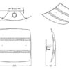 Πλαφονιέρα Ορροφής Τετράγωνη 30x30cm Trio Lighting NIKOSIA 1xE27 Χρυσό & Λευκό Γυαλί  608700179