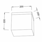 Φωτιστικό Οροφής Λευκό Wall & Ceiling Luminairies ACA V283471C20