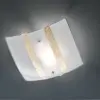 Πλαφονιέρα Ορροφής Τετράγωνη 30x30cm Trio Lighting NIKOSIA 1xE27 Χρυσό & Λευκό Γυαλί  608700179