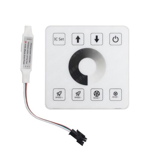 Χειριστήριο Τοίχου LED Ταινίας Pixel Single Color – 1 Κανάλι – 12‑24V – IP20 – Eurolamp 145-82106