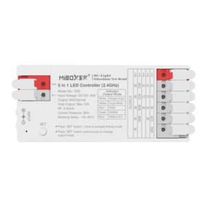 MiBoxer ER5 5in1 LED Controller 12/24V RF – Quick Connector – Max 288W – MONO/CCT/RGB/RGBW/RGBCCT