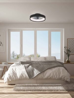 Ανεμιστήρας Οροφής ACA FAN6689BK – 7 Πτερύγια – LED 34W 3332Lm – DC 20W – 6 Ταχύτητες – Ø30cm – Μαύρος – Τηλεχειριστήριο & Smart Life App