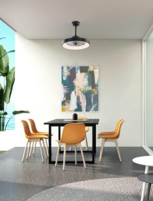 Ανεμιστήρας Οροφής FAN6697BK – 7 Πτερύγια – LED 34W 3332lm – DC 20W – 6 Ταχύτητες – Ø30cm – Μαύρος – Τηλεχειριστήριο & Χρονοδιακόπτης