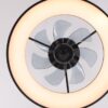 Ανεμιστήρας Οροφής FAN6697BK – 7 Πτερύγια – LED 34W 3332lm – DC 20W – 6 Ταχύτητες – Ø30cm – Μαύρος – Τηλεχειριστήριο & Χρονοδιακόπτης