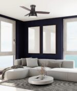 Ανεμιστήρας Οροφής FANRX44041B – 3 Ξύλινα Πτερύγια – 22W LED CCT – Τηλεχειριστήριο – 6 Ταχύτητες – Μαύρο Ματ ACA