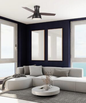 Ανεμιστήρας Οροφής FANRX44041B – 3 Ξύλινα Πτερύγια – 22W LED CCT – Τηλεχειριστήριο – 6 Ταχύτητες – Μαύρο Ματ ACA