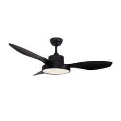 Ανεμιστήρας Οροφής ACA FANRX48013B – 3 Πτερύγια ABS – LED 22W 2680Lm – DC 40W – 6 Ταχύτητες – 47” – Μαύρο Ματ – Τηλεχειριστήριο & Χρονοδιακόπτης