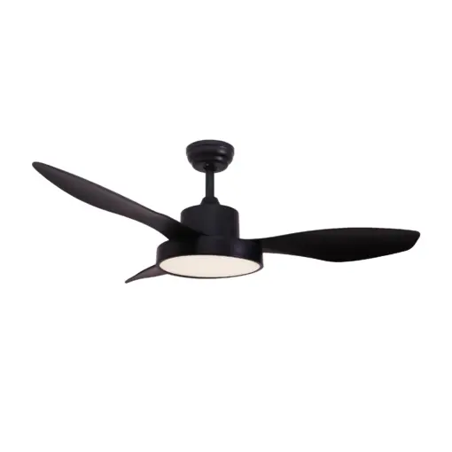 Ανεμιστήρας Οροφής ACA FANRX48013B – 3 Πτερύγια ABS – LED 22W 2680Lm – DC 40W – 6 Ταχύτητες – 47” – Μαύρο Ματ – Τηλεχειριστήριο & Χρονοδιακόπτης