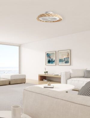 Ανεμιστήρας Οροφής Μπαμπού ACA FANW18K008 – 7 Πτερύγια – LED 24W CCT – DC 11W – 6 Ταχύτητες – Ø45cm – Τηλεχειριστήριο