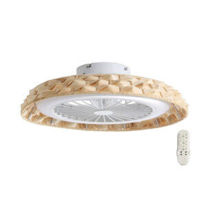 Ανεμιστήρας Οροφής Μπαμπού ACA FANW18K008 – 7 Πτερύγια – LED 24W CCT – DC 11W – 6 Ταχύτητες – Ø45cm – Τηλεχειριστήριο