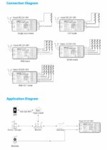 MiBoxer ER5 5in1 LED Controller 12/24V RF – Quick Connector – Max 288W – MONO/CCT/RGB/RGBW/RGBCCT