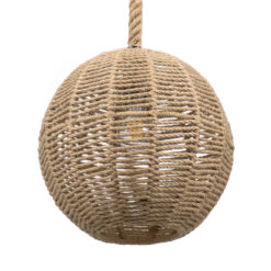 GLOBOSTAR® MANDALA 00731 Boho Κρεμαστό Φωτιστικό Οροφής με Ντουί 1 x E27 AC 220-240V IP20 - Μπεζ - Μ30 x Π30 x Y30cm