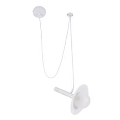 GLOBOSTAR® CELEST 00790 Μοντέρνο Κρεμαστό Φωτιστικό Οροφής με Ντουί 1 x G9 AC 220-240V IP20 - Λευκό - Μ20 x Π20 x Υ26.5cm