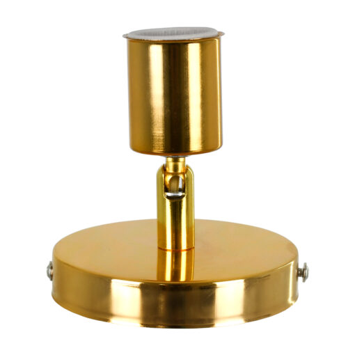 GLOBOSTAR® SARA 00845 Μοντέρνο Φωτιστικό Οροφής με Ντουί 1 x E27 AC 220-240V IP20 – Χρυσό – Μ10 x Π10 x Υ10.3cm