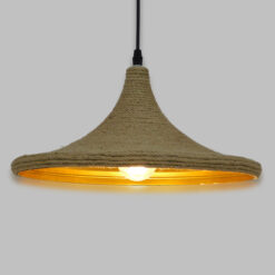 Alternative view of GLOBOSTAR® SHANGHAI ROPE 00917 Boho Κρεμαστό Φωτιστικό Οροφής με Ντουί 1 x E27 AC 220-240V IP20 - Μπεζ - Μ37 x Π37 x Υ20cm