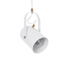 Alternative view of GLOBOSTAR® HAZEL 00924 Μοντέρνο Κρεμαστό Φωτιστικό Οροφής με Ντουί 1 x E27 AC 220-240V IP20 - Λευκό & Χρυσό - Μ12 x Π12 x Υ27cm