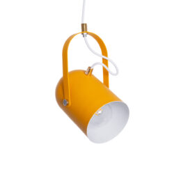 Alternative view of GLOBOSTAR® HAZEL 00926 Μοντέρνο Κρεμαστό Φωτιστικό Οροφής με Ντουί 1 x E27 AC 220-240V IP20 - Πορτοκαλί & Χρυσό - Μ12 x Π12 x Υ27cm