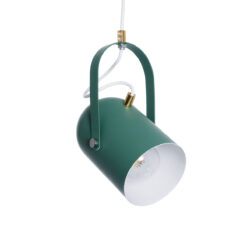 Alternative view of GLOBOSTAR® HAZEL 00928 Μοντέρνο Κρεμαστό Φωτιστικό Οροφής με Ντουί 1 x E27 AC 220-240V IP20 - Πράσινο & Χρυσό - Μ12 x Π12 x Υ27cm