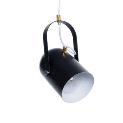 Alternative view of GLOBOSTAR® HAZEL 00930 Μοντέρνο Κρεμαστό Φωτιστικό Οροφής με Ντουί 1 x E27 AC 220-240V IP20 - Μαύρο & Χρυσό - Μ12 x Π12 x Υ27cm