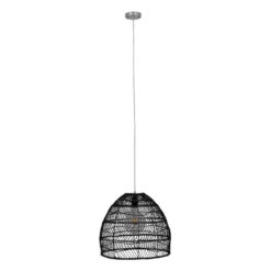 Alternative view of GLOBOSTAR® MALIBU 00969 Boho Κρεμαστό Φωτιστικό Οροφής με Ντουί 1 x E27 AC 220-240V IP20 - Μαύρο - Μ40 x Π40 x Υ35cm