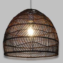 Alternative view of GLOBOSTAR® MALIBU 00970 Boho Κρεμαστό Φωτιστικό Οροφής με Ντουί 1 x E27 AC 220-240V IP20 - Καφέ - Μ40 x Π40 x Υ35cm