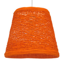 GLOBOSTAR® PLAYROOM 00997 Vintage Κρεμαστό Φωτιστικό Οροφής με Ντουί 1 x E27 AC 220-240V IP20 - Πορτοκαλί - Μ32 x Π32 x Υ27cm