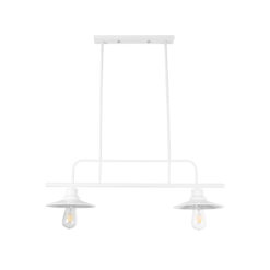 Alternative view of GLOBOSTAR® REGAL 01008 Vintage Φωτιστικό Οροφής με Ντουί 2 x E27 AC 220-240V IP20 - Λευκό - Μ80 x Π26 x Υ82cm