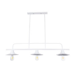 Alternative view of GLOBOSTAR® REGAL 01010 Vintage Φωτιστικό Οροφής με Ντουί 3 x E27 AC 220-240V IP20 - Λευκό - Μ110 x Π26 x Υ75cm