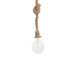 Alternative view of GLOBOSTAR® ROPE 01018 Boho Κρεμαστό Φωτιστικό Οροφής με Ντουί 1 x E27 AC 220-240V IP20 - Μπεζ - Μ3.5 x Π3.5 x Υ200cm