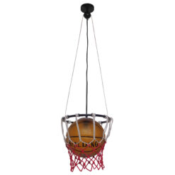 Alternative view of GLOBOSTAR® NBA 01027 Μοντέρνο Κρεμαστό Φωτιστικό Οροφής με Ντουί 1 x E27 AC 220-240V IP20 - Πορτοκαλί - Μ32 x Π32 x Υ58cm