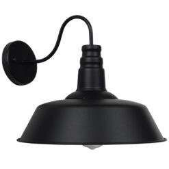 Alternative view of GLOBOSTAR® SORD 01053 Vintage Φωτιστικό Τοίχου - Απλίκα με Ντουί 1 x E27 AC 220-240V IP20 - Μαύρο - Μ36 x Π42 x Υ32cm