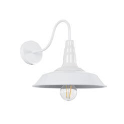 Alternative view of GLOBOSTAR® RAY 01066 Vintage Φωτιστικό Τοίχου - Απλίκα με Ντουί 1 x E27 AC 220-240V IP20 - Λευκό - Μ26 x Π37 x Υ32cm