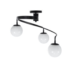 Alternative view of GLOBOSTAR® SELINA 01089 Μοντέρνο Φωτιστικό Οροφής με Ντουί 3 x E27 AC 220-240V IP20 - Μαύρο & Λευκό - Μ60 x Π60 x Υ45cm