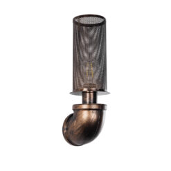 Alternative view of GLOBOSTAR® RAZA 01105 Vintage Φωτιστικό Τοίχου - Απλίκα με Ντουί 1 x E27 AC 220-240V IP20 - Χάλκινο - Μ13 x Π12 x Υ38cm