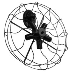 Alternative view of GLOBOSTAR® FAN 01163 Vintage Φωτιστικό Τοίχου - Απλίκα με Ντουί 5 x E27 AC 220-240V IP20 - Μαύρο - Μ22 x Π46 x Υ46cm