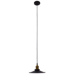 Alternative view of GLOBOSTAR® CARAVEL 01167 Vintage Κρεμαστό Φωτιστικό Οροφής με Ντουί 1 x E27 AC 220-240V IP20 - Μαύρο & Χρυσό - Μ22 x Π22 x Υ13cm