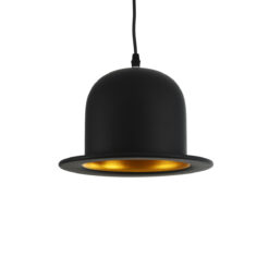 Alternative view of GLOBOSTAR® CHARLO 01214 Vintage Κρεμαστό Φωτιστικό Οροφής με Ντουί 1 x E27 AC 220-240V IP20 - Μαύρο & Χρυσό - Μ26 x Π26 x Υ16cm