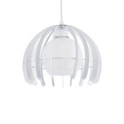 Alternative view of GLOBOSTAR® INGLEY 01225 Μοντέρνο Κρεμαστό Φωτιστικό Οροφής με Ντουί 1 x E27 AC 220-240V IP20 - Λευκό - Μ26 x Π26 x Υ21cm