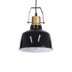 Alternative view of GLOBOSTAR® DEVOTA 01235 Vintage Κρεμαστό Φωτιστικό Οροφής με Ντουί 1 x E27 AC 220-240V IP20 - Μαύρο & Χρυσό - Μ22 x Π22 x Υ30cm
